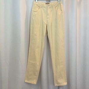 VS London Jean TALL Ivory Pinwale Corduroy Pants Women Size 14